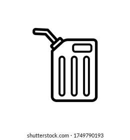 canister for gasoline icon vector template
