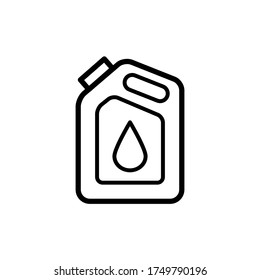 canister for gasoline icon vector template