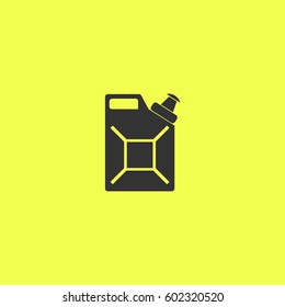 Canister icon flat. 