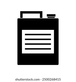 Canister icon illustrated on background