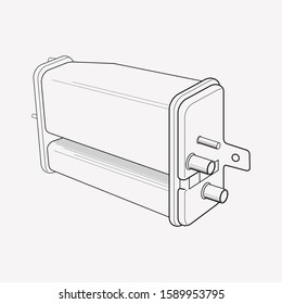 Canister icon line element. Vector illustration of canister icon line isolated on clean background for your web mobile app logo design.