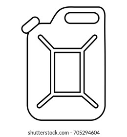 Canister icon. Outline illustration of canister vector icon for web