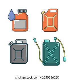 Canister icon set. Cartoon set of canister vector icons for web design isolated on white background
