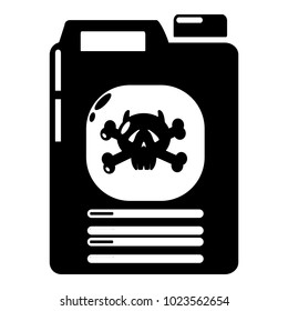Canister icon. Simple illustration of canister vector icon for web
