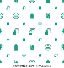 canister icons pattern seamless white background. Included editable filled cargo terminal, no oil, tank icons. canister icons for web and mobile.