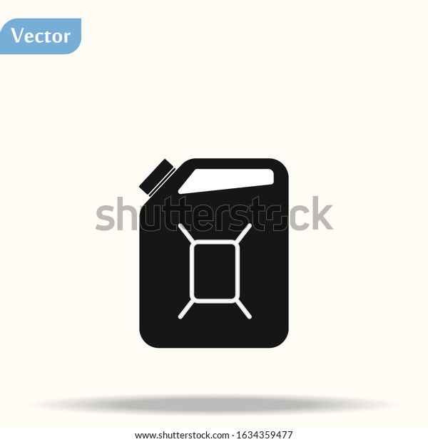 Canister oil icon. Simple illustration of canister\
oil vector icon for\
web