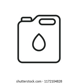 canister of oil vector icon
