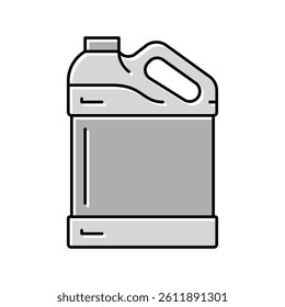 canister plastic color icon vector. canister plastic sign. isolated symbol illustration