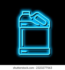 canister plastic neon light sign vector. canister plastic illustration