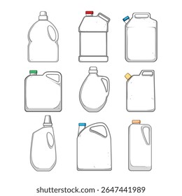caricatura de conjunto de plástico do recipiente. leve reutilizável, bpafree ecofriendly, versátil transparente sinal plástico do recipiente.