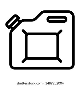 canister thin line vector icon