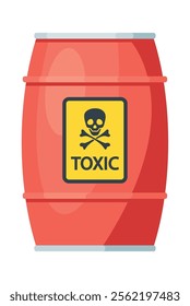 Canister with toxic dangerous chemicals