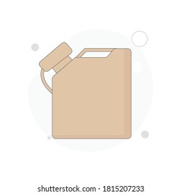 canister vector flat illustration on white background