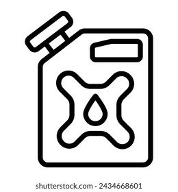 Canister Vector Line Icon Design