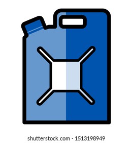 Icono de línea vectorial del cartucho aislado en un fondo blanco.