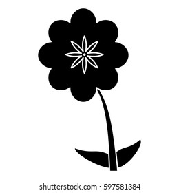 canna flower decoration silhouette