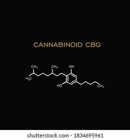 CANNABINOIDE CBG vector imagen preparada