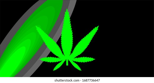 fondo de cannabis para volante en calidad vectorial