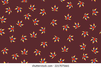 cannabis blossom in colorful hippie colors. seamless patterns.
