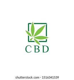 cannabis box cube hexagonal hemp marijuana hive leaf logo