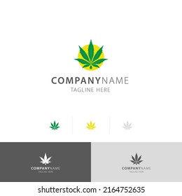 Cannabis with CBD oil logo