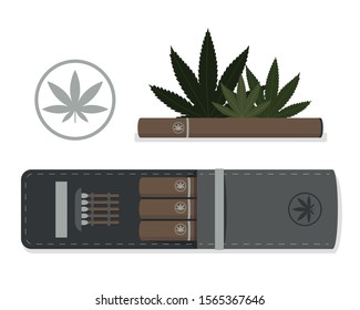 Cannabis cigarettes logo & packaging design
