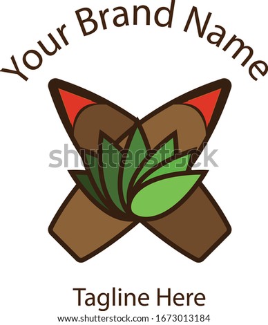 Cannabis Cigarrete Logo Vector Design