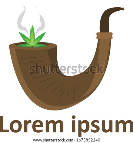 Cannabis cigarrete Logo Vector Design