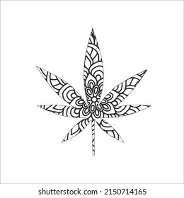 Cannabis Coloring page for kids