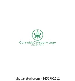 cannabis company logo vector simple