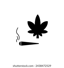 icono de la línea de concepto de cannabis. Ilustración de elemento simple. diseño de símbolo de esquema de concepto de cannabis.