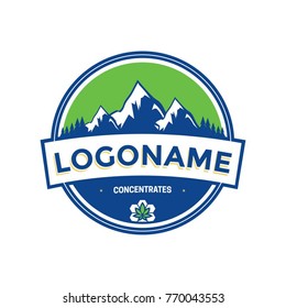 Cannabis concetrates logo vector