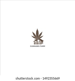 Cannabis Cultivation Logo on Farm Land
