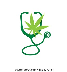 Cannabis Doctor Logo Vector