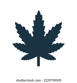 Cannabis, drug, drugs, hemp, grass icon. Simple editable vector graphics.