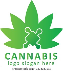 Cannabis Ecology Logo Vector Design