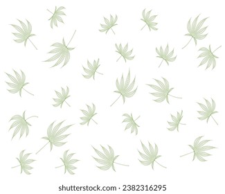 diseño de elementos de cannabis.
ilustración de marco y fondo.
