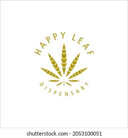 Cannabis Exclusive Gold Logo Design