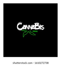 cannabis farm initial concept logo