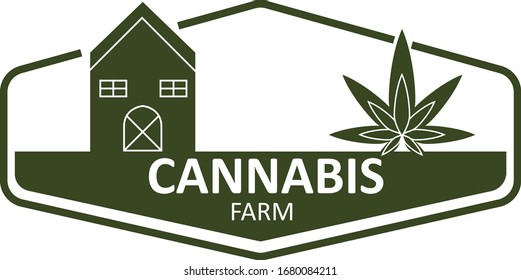 Cannabis Farm Logo Vector Design