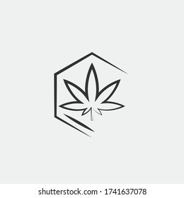 cannabis formula vector icon marujuana weed for medical purpose
