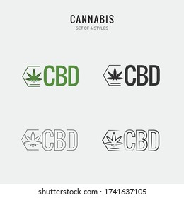 cannabis formula vector icon marujuana weed for medical purpose