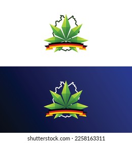 cannabis and germany modern logo 
