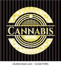 Cannabis gold emblem