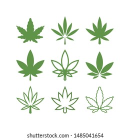 Cannabis graphic design template vector isolated illustration