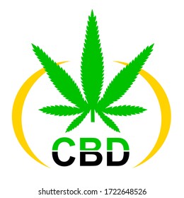 gráfico de cannabis de calidad vectorial