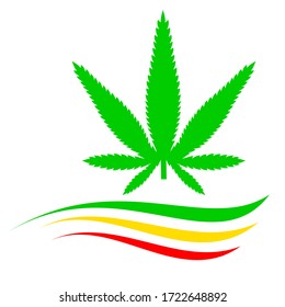 Cannabisgrafik in Vektorqualität