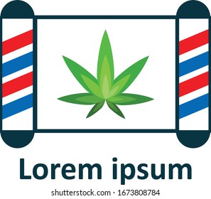 Cannabis Green Logo Vector Design