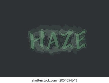 Cannabis Haze Concept Vector Illustration 