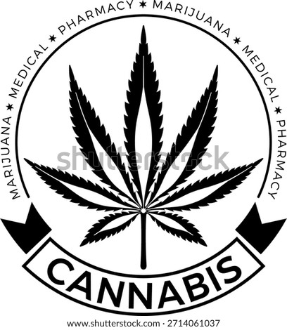 Cannabis Hemp Leaf Logo РЎannabis or marijuana leaf logo design template. hemp for emblem, logo, advertisement of medical services, for packaging or printed materials. flat style icon. isolated vector illustration